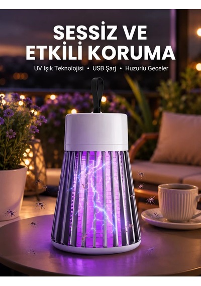 Kamp Ve Bahçe İçin Şarjlı Böcek Kovucu Lamba Çok Renkli