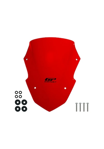 Gp Kompozit Yamaha Xmax 250 Tech Max 2024-2026 Uyumlu Spor Ön Cam Kırmızı 37 Cm