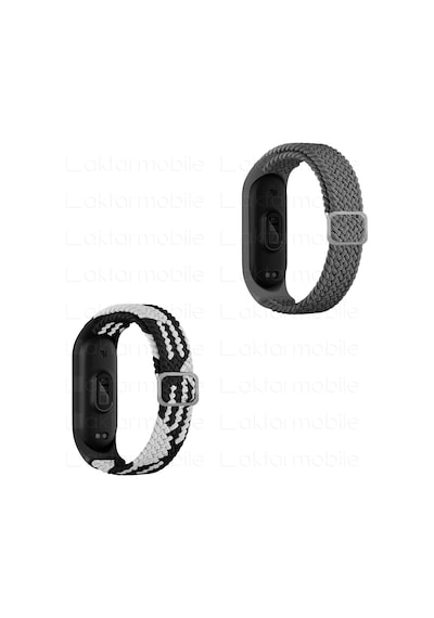 Xiaomi Mi Band 5 Kordon Örgü Loop Kayış Metal Tokalı Bileklik