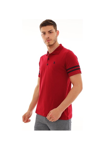 T8585 Dewberry Erkek T-shırt-bordo Bordo