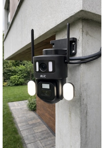 Blic Blm-81 Çift Lensli 6mp Wi-fi Ptz Akıllı Ip Kamera - Hareket Takibi Ve Gece Görüşlü