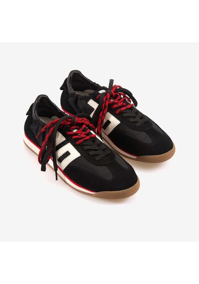 Back70 Kadın Bağcıklı Süet Spor & Sneaker Ayakkabı A26 siyah