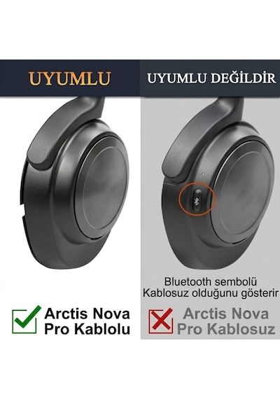Lexroo Steelseries Arctis Nova Pro Kablolu & Arctis Nova - Kumaş Çok Renkli