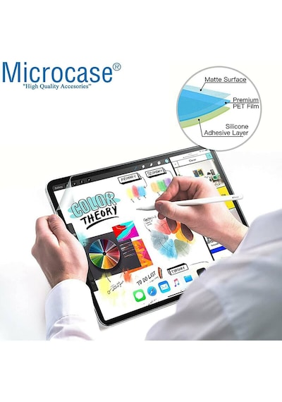 Microcase Samsung Uyumlu Galaxy Tab S11 11 İnch Tablet Paper Like Pencil Destekli Kağıt Hissi Veren Mat Ekran Koruyucu - Al3289