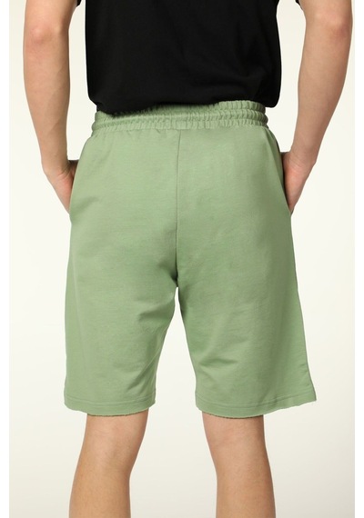 Defys Erkek Paça Ve Etiket Detaylı Cepli Regular Fit Şort Haki - 527885669 Haki