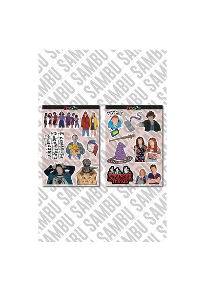 Stranger Things Temalı Sticker Etiket Seti 1 - Laptop Notebook Telefon