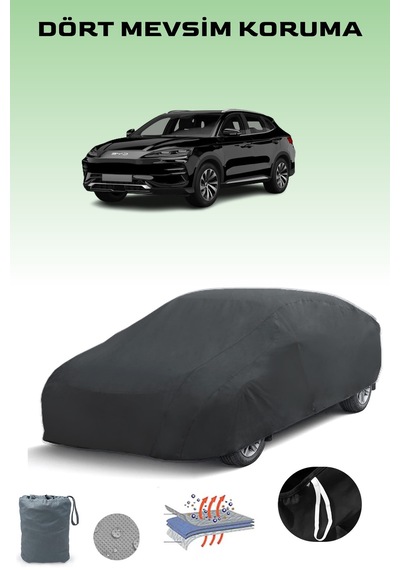 Siyah Byd Seal U Araba Brandası, Oto Örtüsü, Araba Çadırı Siyah