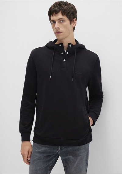Mavi - Mavi Black Kapüşonlu Siyah Sweatshirt 0s10384-900 Siyah