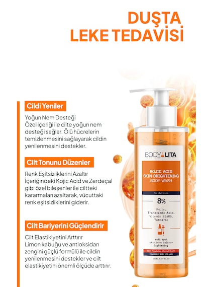 Bodylita Kojik Asit Vücut Şampuanı 150 ML