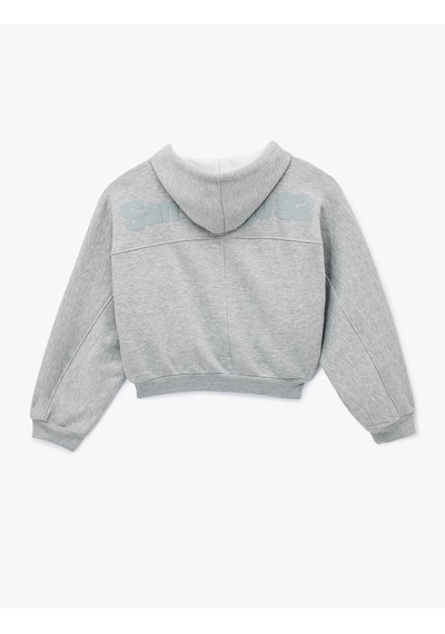 Koton Şardonlu Kapüşonlu Baskılı Simli Cep Detaylı Fermuarlı Sweatshirt Kar Melanj 6wal10488ık Gri Melanj Koton Şardonlu Kapüşonlu Baskılı Simli Cep Detaylı Fermuarlı Sweatshirt Kar Melanj 6wal10488ık Gri Melanj