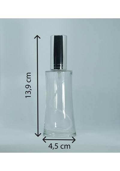 Boş Parfüm Şişesi 50 Ml 5 Adet Gri Kapak Metal Valf Eyfel Boş Şişe