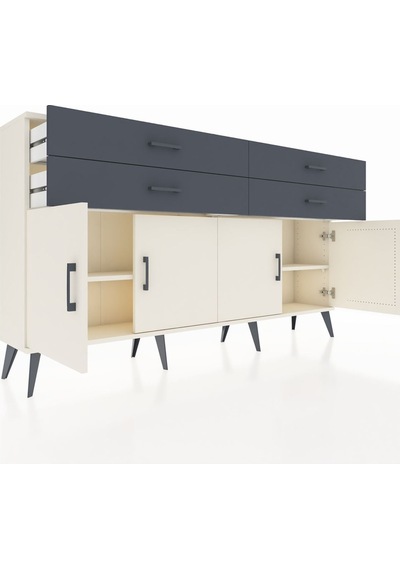 Arges Konsol 2 Raflı 4 Çekmeceli 8 Kapaklı 176x30x99 Aytaşı-aytaş Aytaşı-aytaşı/antrasit Arges Konsol 2 Raflı 4 Çekmeceli 8 Kapaklı 176x30x99 Aytaşı-aytaş Aytaşı-aytaşı/antrasit