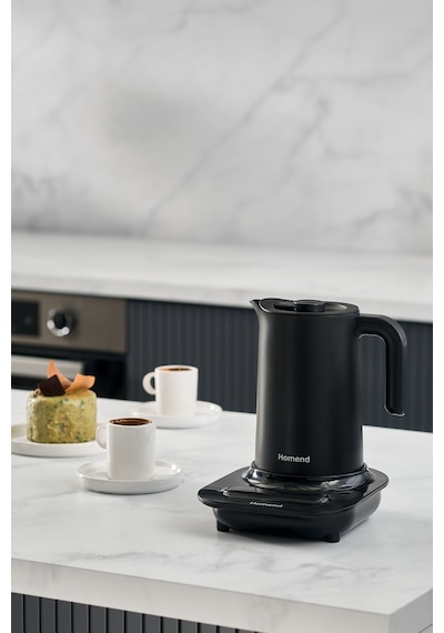 Homend 1889H 5 Fincan Kapasiteli Otomatik Türk Kahve Makinesi, Mini Kettle ve Süt Isıtıcı 3 in 1 Makinesi
