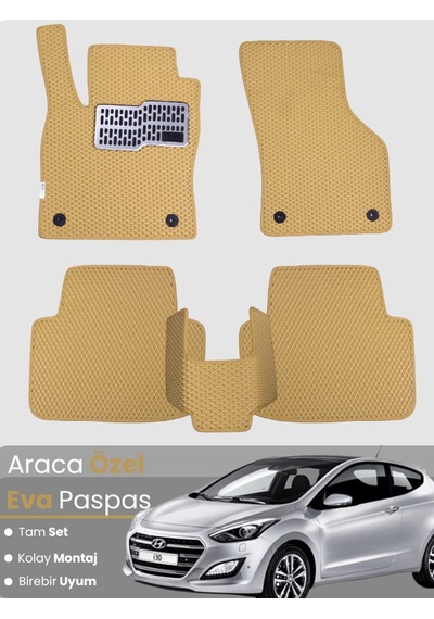 Hyundai İ30 2011-2017 Uyumlu Eva Paspas Tam Set Araca Özel,kolay Montaj,su Geçirmez