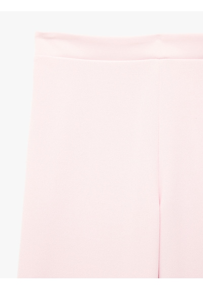 Koton Cep Detaylı Geniş Paça Pantolon Pembe 6skg40011ak Gül