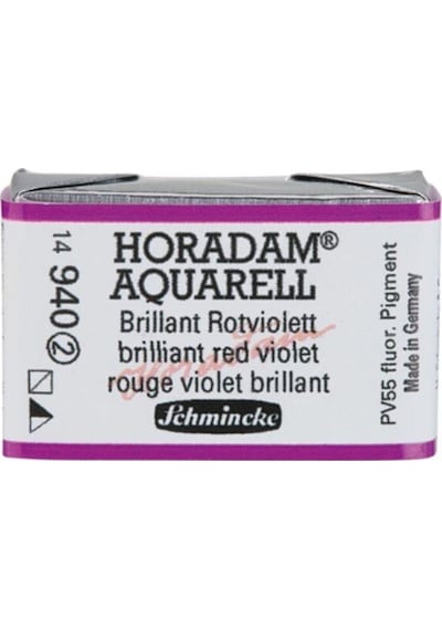 Schmincke : Horadam Aquarell Artist Sulu Boya : Tam Tablet : Seri 2 940 Brilliant Red Violet