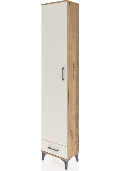 Arges Dolap 5 Raflı Tek Çekmeceli Tek Kapaklı 44x30x221 Çam-a... Çam