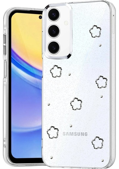 Mey İthalat Samsung Uyumlu Galaxy A35 5g Fiyonk Desenli Kapak - Desen 8 Şeffaf