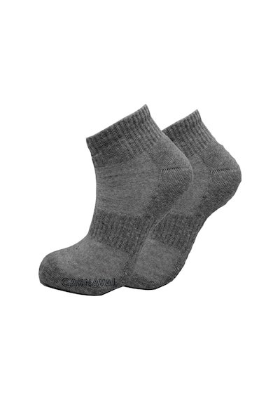 Carnaval Socks Gri Renkli Havlu Patik Gri