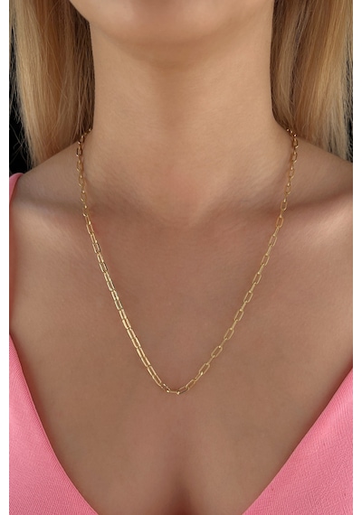 14 Ayar Altın Oval Ataç Zincir 3.60 Mm Sarı Altın