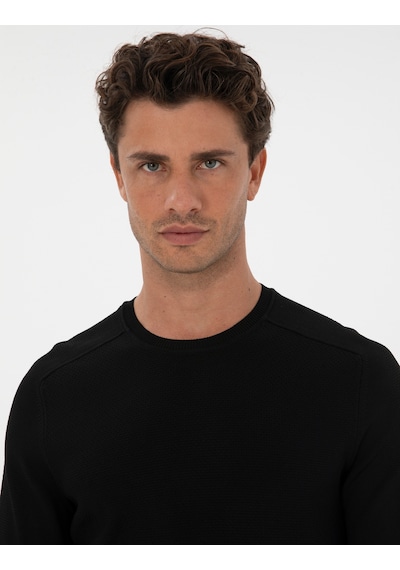 Pierre Cardin Erkek Siyah Kazak /triko 50315763-vr046 Siyah