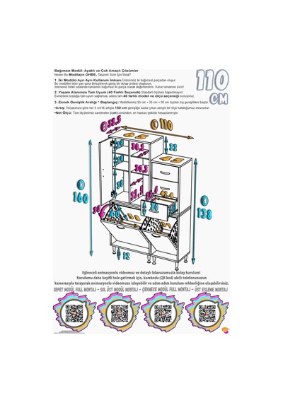 Ohbe 65 + 45cm Genişlik 160cm Boy 32,5cm Derinlik Kirli Sepetli 1 Kapak 3 Çekmeceli Çok Amaçlı Banyo Dolabı Beyaz Ohbe 65 + 45cm Genişlik 160cm Boy 32,5cm Derinlik Kirli Sepetli 1 Kapak 3 Çekmeceli Çok Amaçlı Banyo Dolabı Beyaz