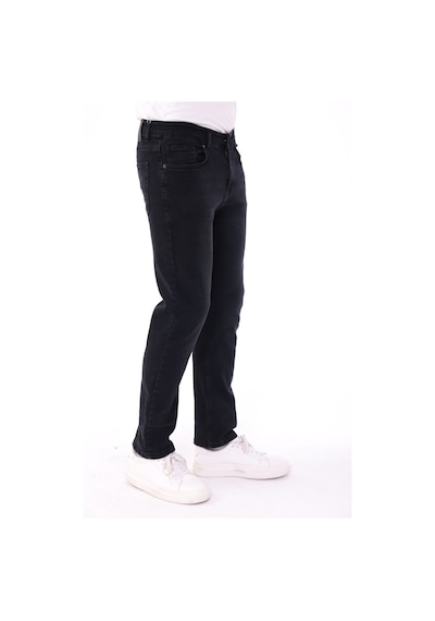 Blayn Jeans Erkek Tint Efekt Diz İzi Yapmayan Pamuklu Esnek Denim Jean Kot Pantolon Regular Kalıp siyah