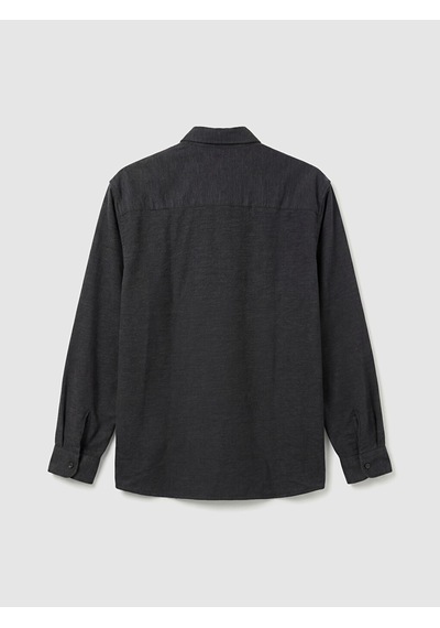 Lcw Vision Antrasit Regular Fit Erkek Dokulu Gömlek