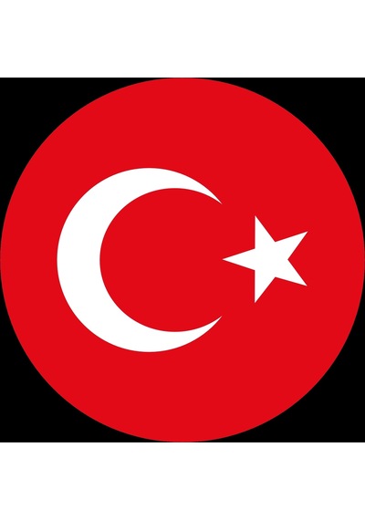 Türkiye Bayrağı Sticker 10x10 Cmrenkli Sticker