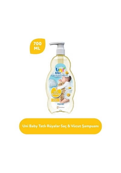 Uni Baby Bebek Şampuanı 700ml Tatlı Rüyalar Pompalı 12 Li Set