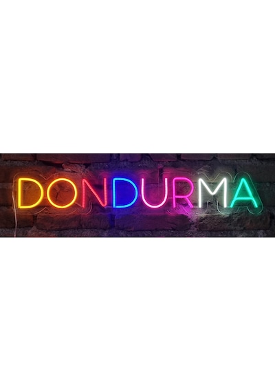 Dondurma Yazılı Neon Ledli Duvar Aydınlatması