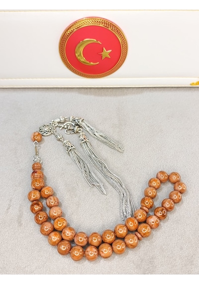 Orjinal Sıkma Kehribar Tesbih Kelle Boy 17244588