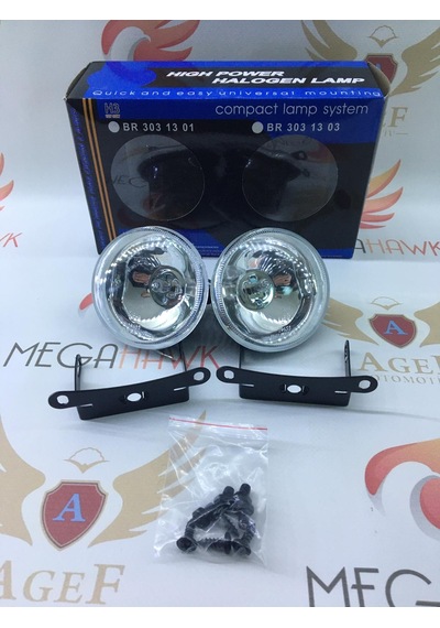 Sis Lambası Yuvarlak 9cm Beyaz 12v