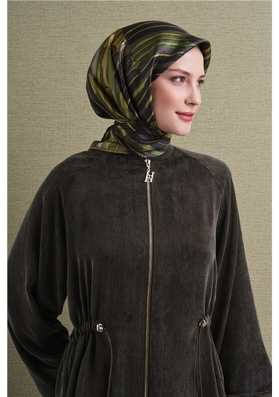 Armine Saf İpek Sura Eşarp 9616d 82 Petrol Yeşili