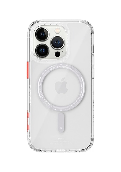 Rock Apple Uyumlu iPhone 14 Plus Air Serisi Magsafe Şeffaf Silikon Kılıf Şeffaf