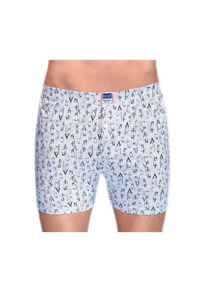 6 Lı Paket Berrak Erkek Penye Desenli Boxer 1053