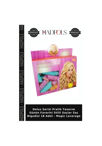 Delux Serisi Pratik Tasarım Günün Favorisi Stilli Saçlar Saç Bigudisi 18 Adet - Magic Leverage
