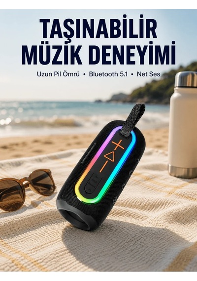Ers Taşınabilir Bluetooth Hoparlör Kırmızı Ip67 Su Geçirmez Yeni Nesil