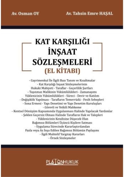 Kat Karşılığı İnşaat Sözleşmeleri El Kitabı