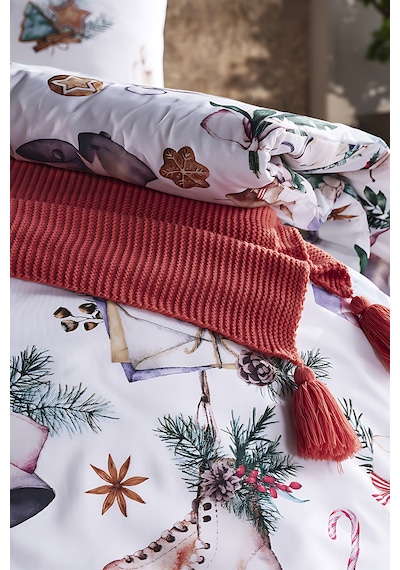 Doqu Home Poly Cotton Skate Çift Kişilik Nevresim Takımı Çok Renkli
