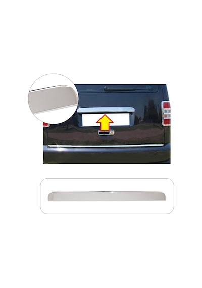Volkswagen Caddy Uyumlu 2003-2010 Krom Bagaj Çıtası Paslanmaz  Çelik