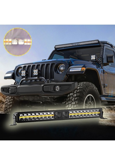 Off-road Premium Tavan Led Bar 80 Cm Beyaz Işık Projektör Drl Gündüz Led Metal Gövde 12-24v