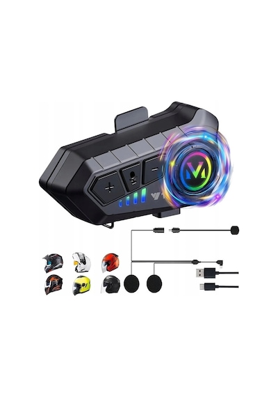 Y10 İntercom Motor Kurye Kask Kulaklık Bluetooth