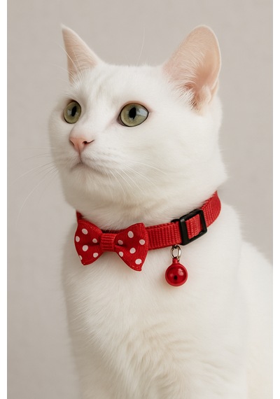 Mıt Kedi Boyun Tasması Papyonlu