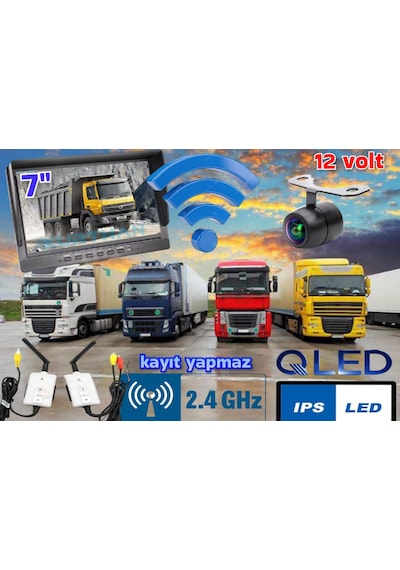 Txrx 7 İnç Ekran Kablosuz Kelebek Kamera 12 Volt Kayıt Yapmaz