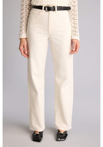 Defacto Straıght Fıt Normal Bel Gabardin Pantolon H0092ax26spwt84 Beyaz-wt84