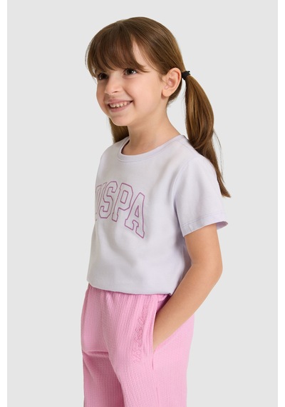 U.s. Polo Assn. Kız Çocuk Lila Tişört Basic 50325631-vr034