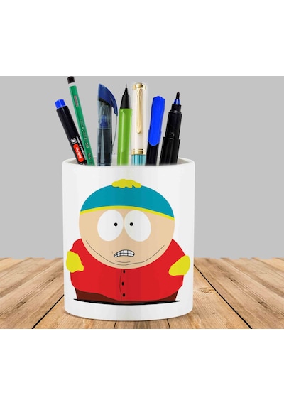 South Park Baskılı Kaktüs Sukulent Saksı Kalemlik