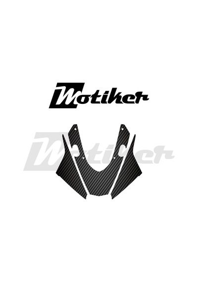 Yamaha Yzf R25 - R3 /2019 - 2025 Model Ön Kafa Mat Karbon Tasarım Sticker Etiket Modeli