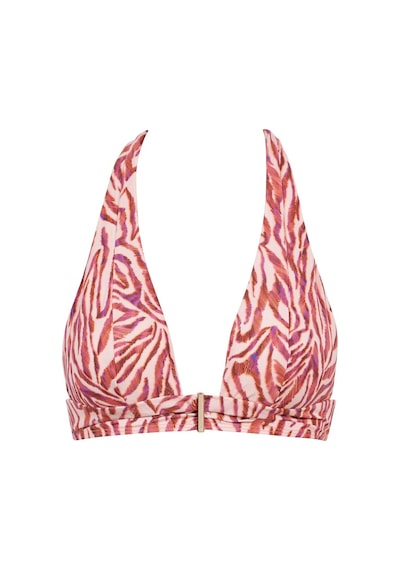 Aubade Feline Energy Üçgen Bikini Üstü, Altın Detaylı, Avrupa Üretimi Pembe